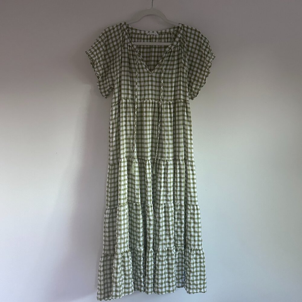 Plaid Midi Dress